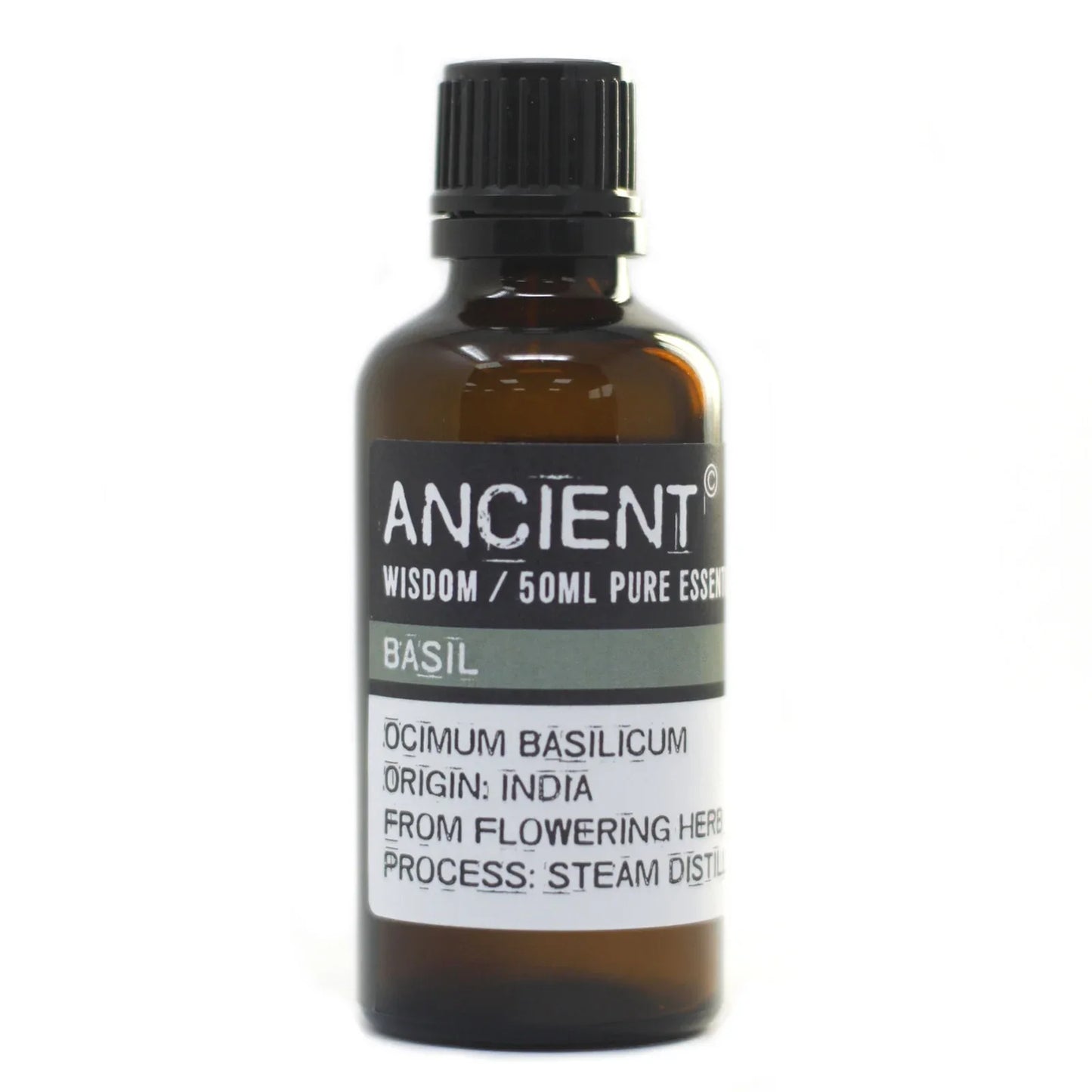 Basil Essential Oil 50ml by Ancient Wisdom – Clarifying, Revitalising & Ethically Sourced | Underground Allure - Underground Allure
