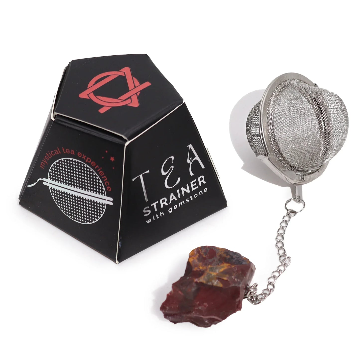 Raw Gemstone Crystal Tea Strainer – Mookaite - Underground Allure