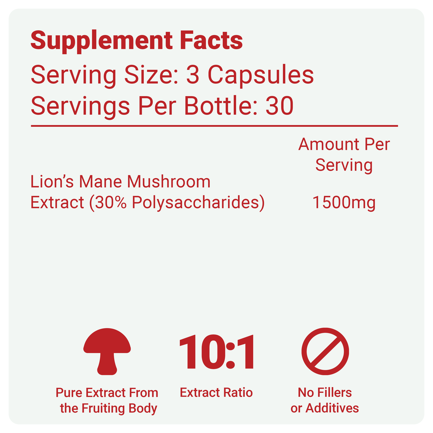 Lion's Mane Mushroom Supplement