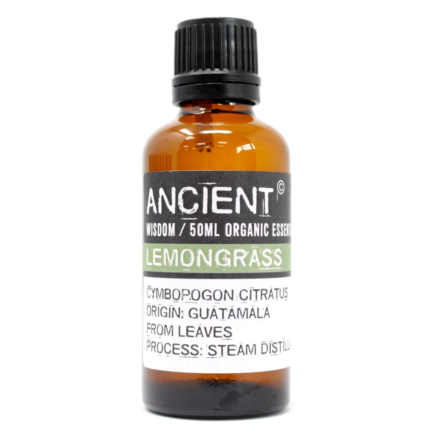 Organic Lemongrass Essential Oil 50ml bottle by Ancient Wisdom – Underground Allure Essex UK