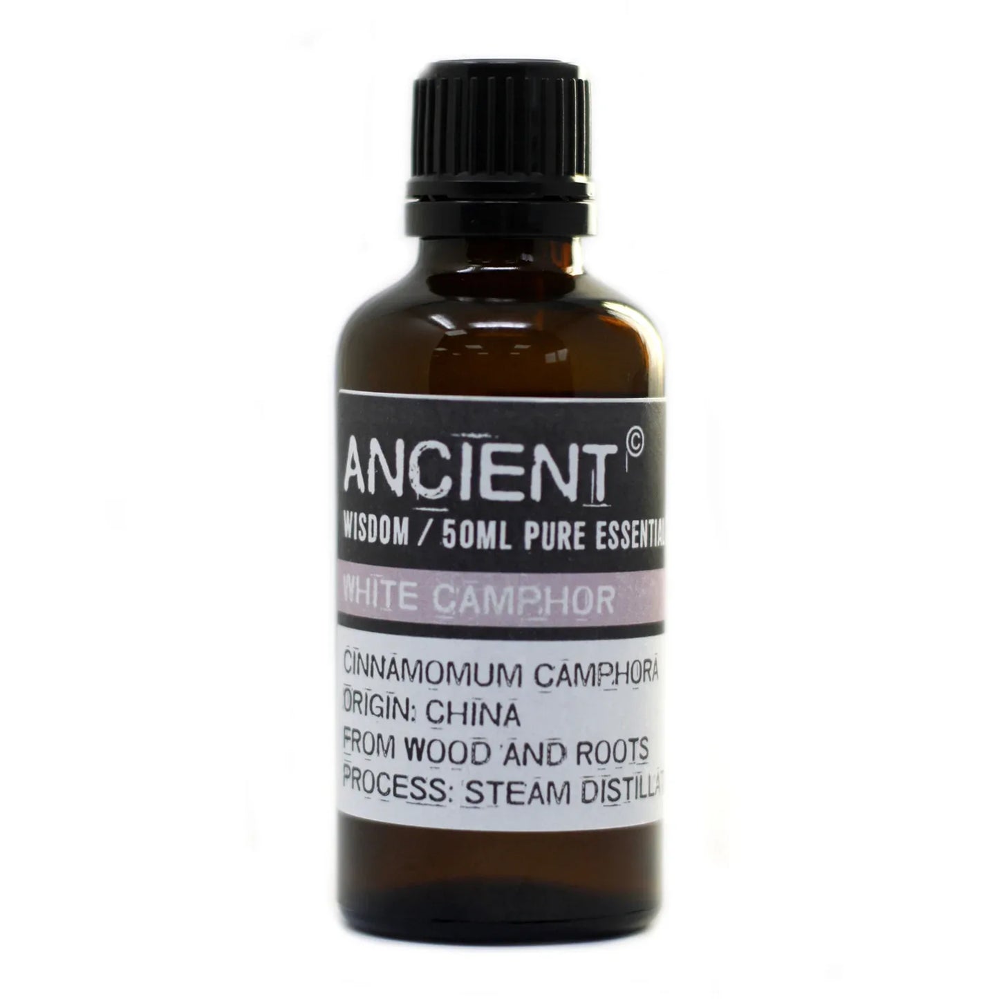 White Camphor Essential Oil 50ml by Ancient Wisdom – Pure, Refreshing & Ethically Sourced | Underground Allure - Underground Allure
