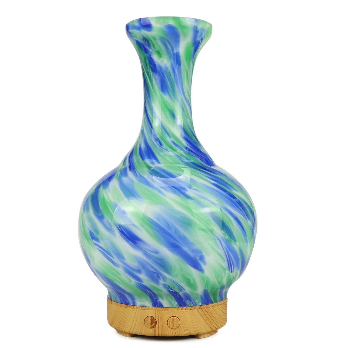 Aroma Atomiser - Glass Vase Blue and Green UK Plug - Underground Allure