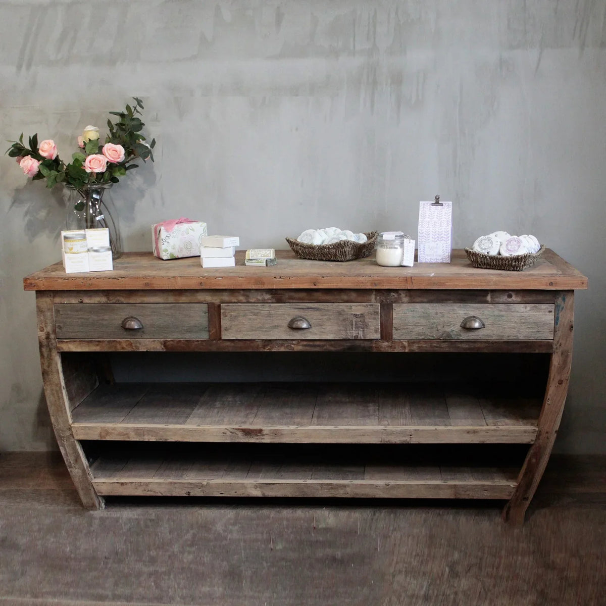 Centerpiece Recycled Wood Table - Underground Allure
