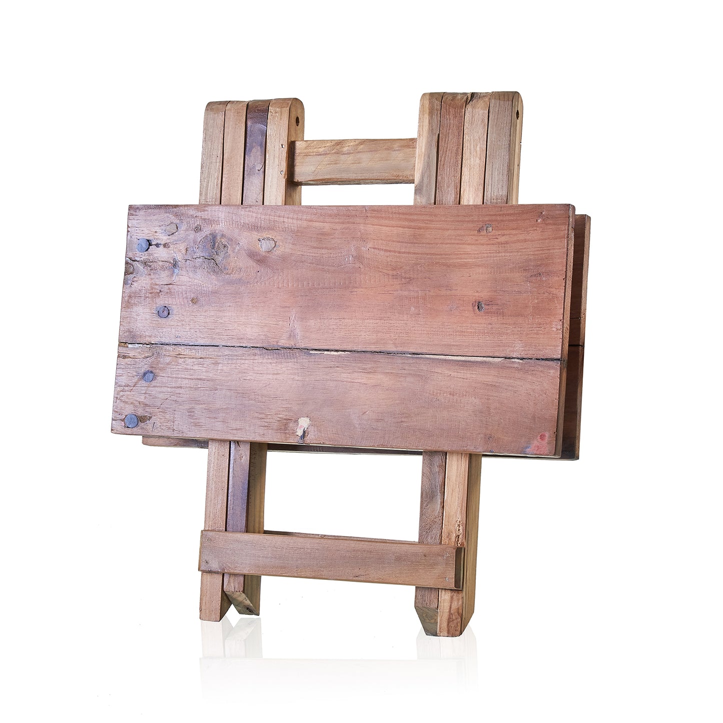 Square Folding Coffee Table - 50cm - Recycled Teak Wood