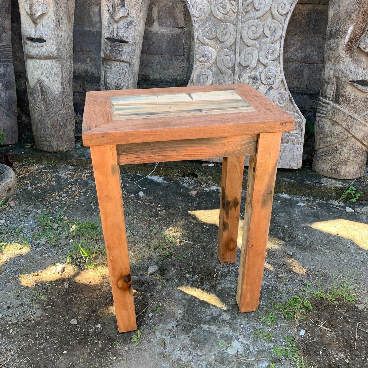 Tall Table - Display Stand - Recycled Wood - Underground Allure