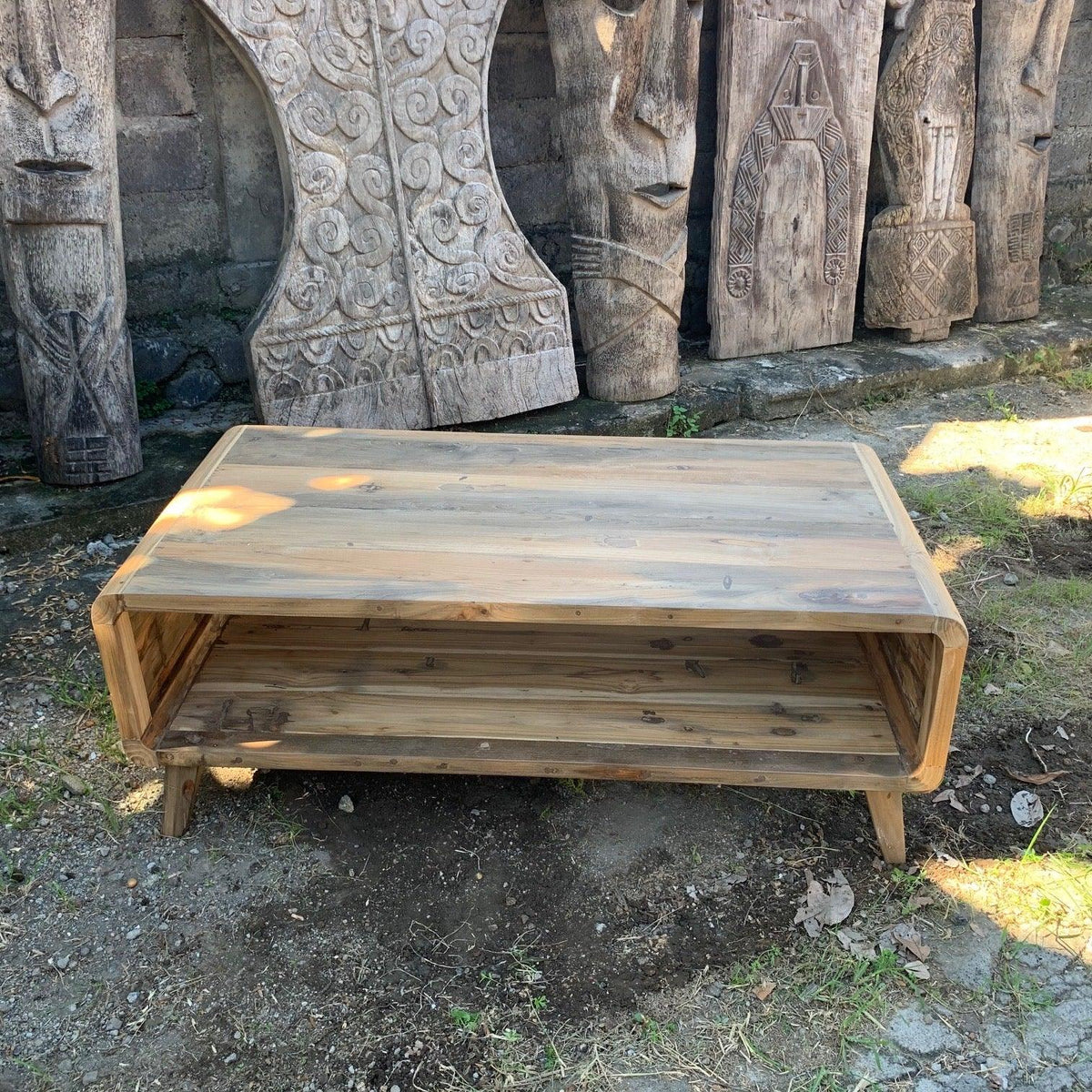 Large Coffee Table - Recycled Wood - Underground Allure