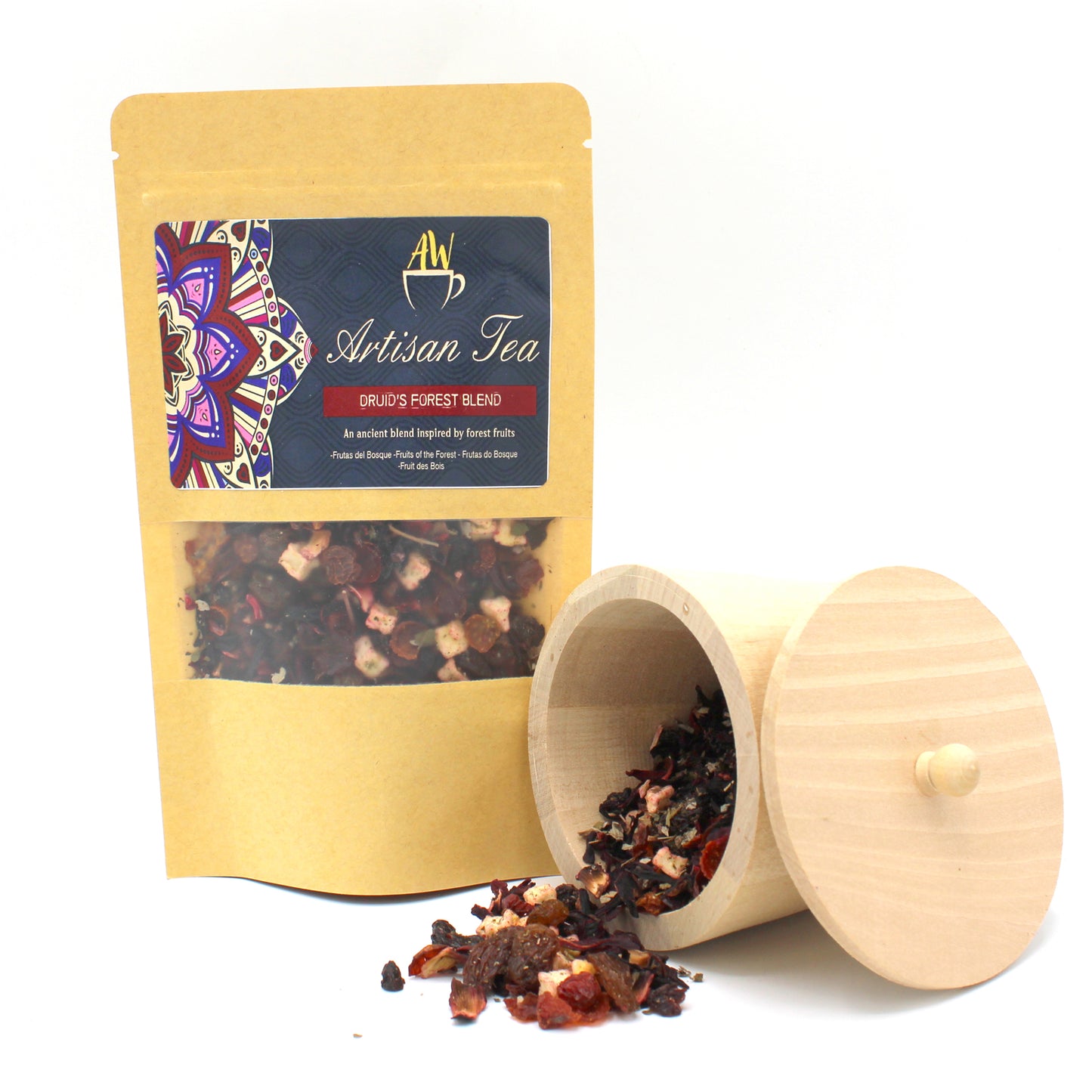 50G Druid's forest blend Artisan Tea and jar