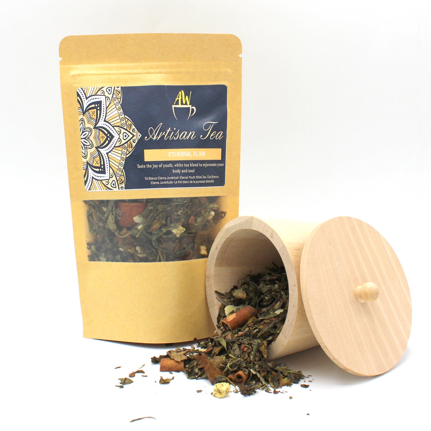 50G Ethernal Elixir Artisan Tea and jar