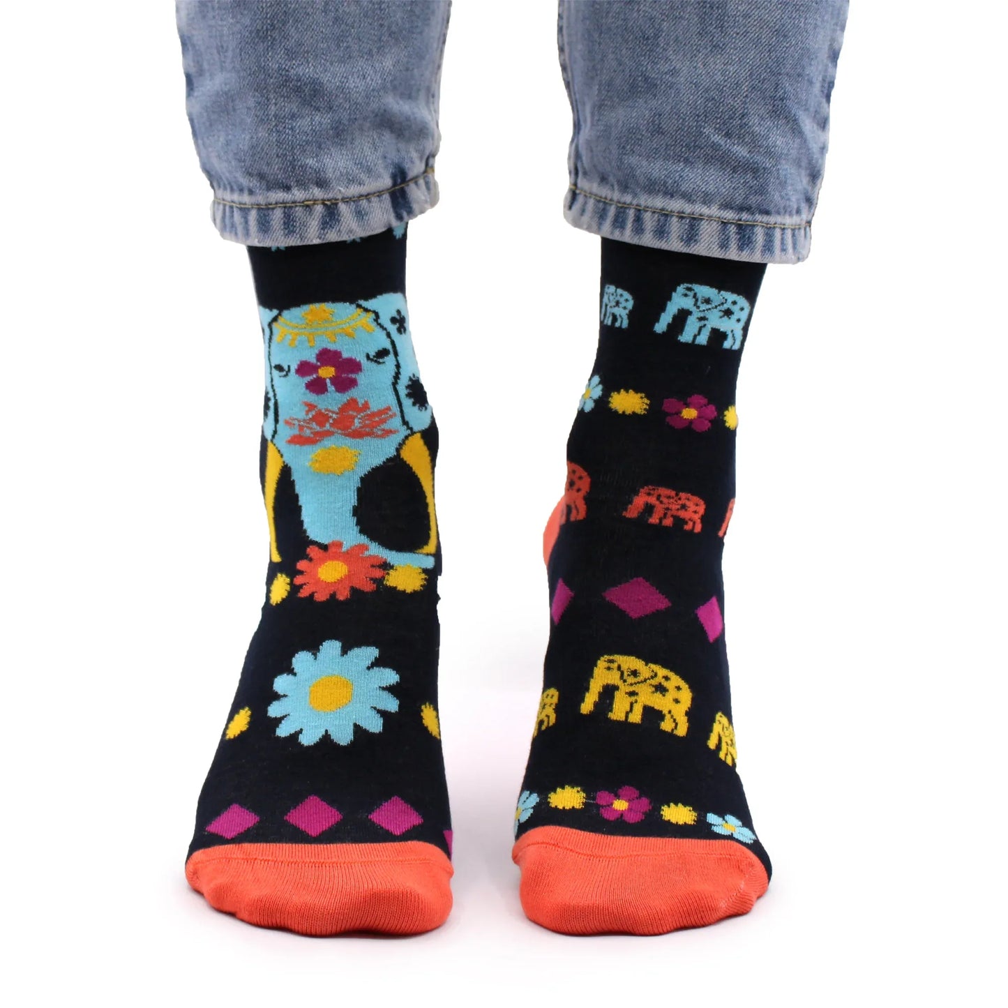 Hop Hare Bamboo Socks - Cosmic Elephant - Underground Allure