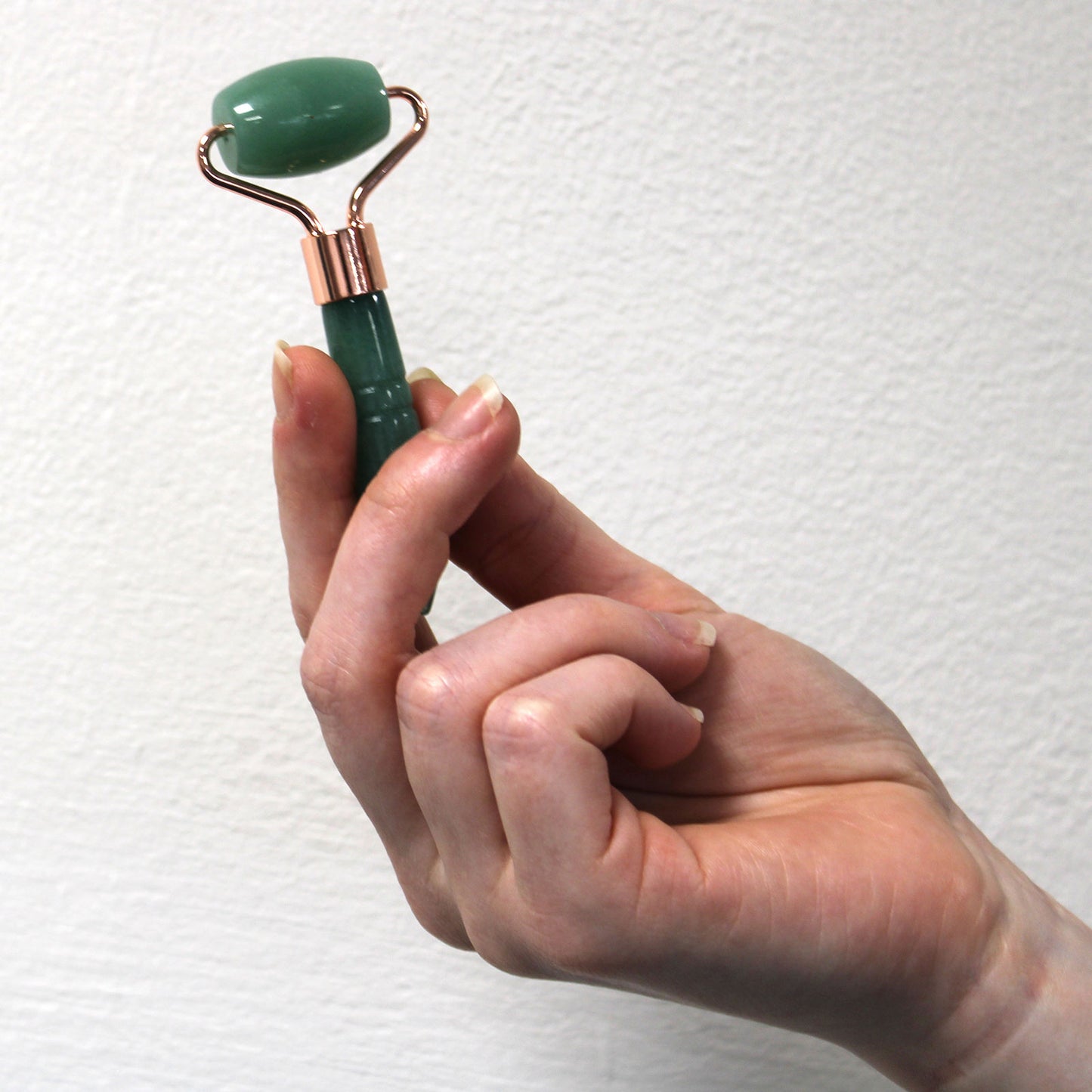 Jade Face Roller on a white Background