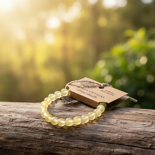 Honey Crystal Power Bracelet – Positivity & Confidence - Underground Allure