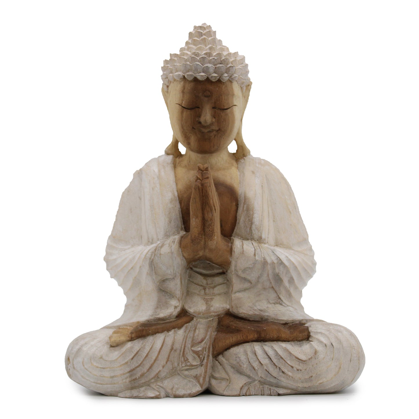 Buddha Statue Hand Carved - Meditation Figurine Essex UK