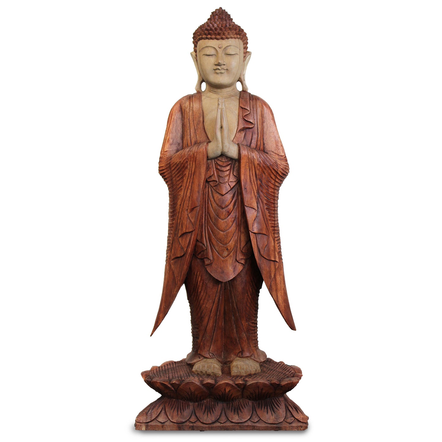 Buddha Statue Hand Carved - Meditation Figurine Essex UK