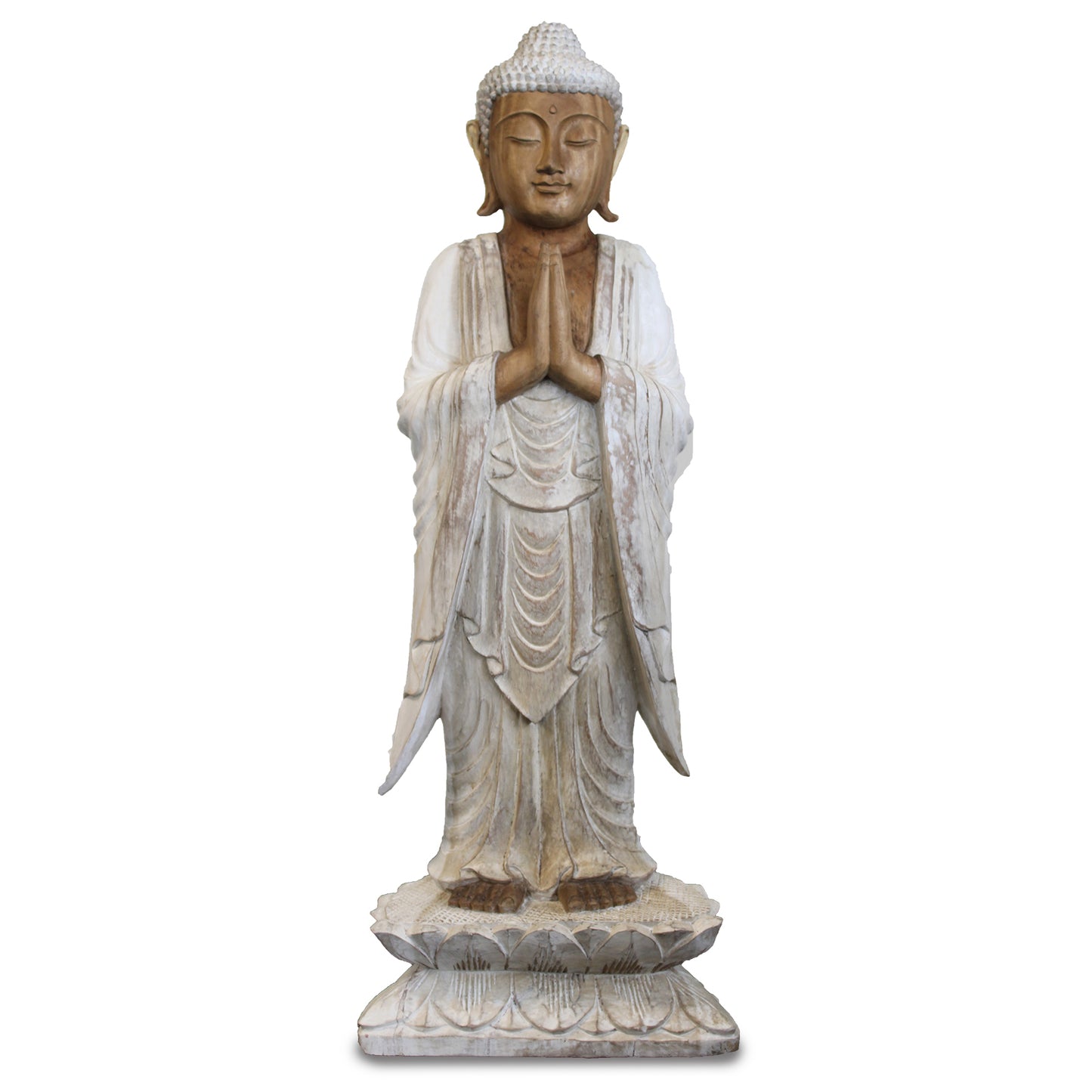 Buddha Statue Hand Carved - Meditation Figurine Essex UK