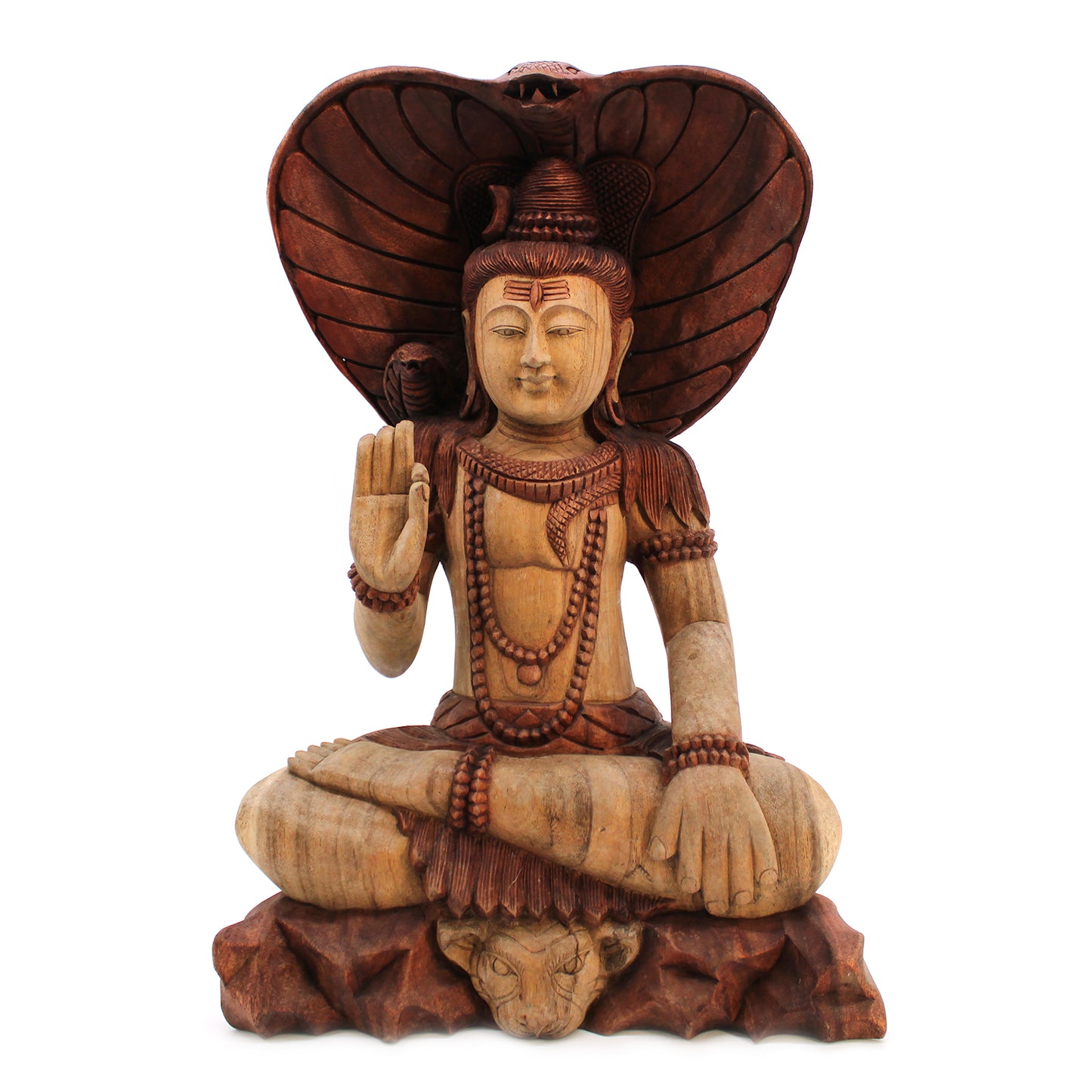 Buddha Statue Hand Carved - Meditation Figurine Essex UK
