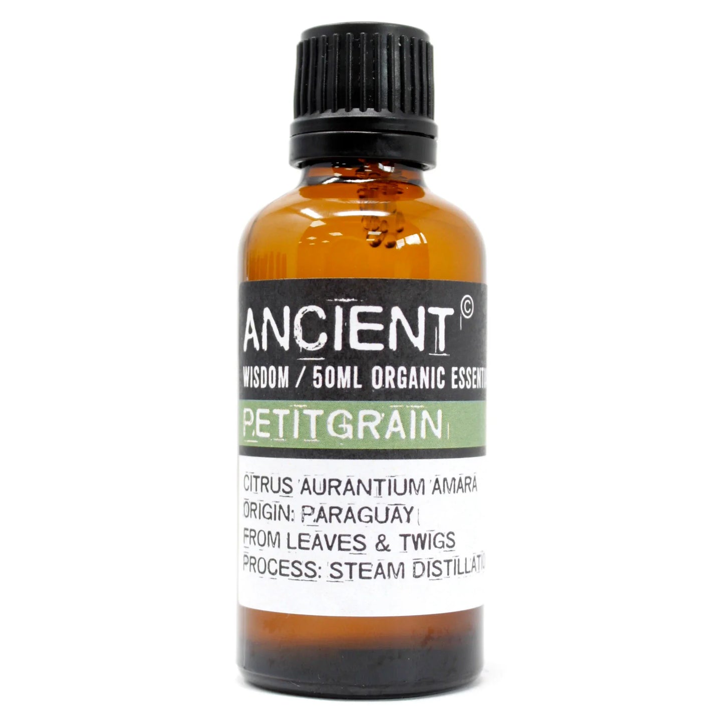 Petitgrain Organic Essential Oil 50ml by Ancient Wisdom – Pure, Calming & Uplifting | Underground Allure - Underground Allure