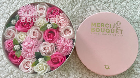 Soap Flowers Gift Boxes – Baby Blessings (Pinks) | Handmade & Cruelty-Free - Underground Allure