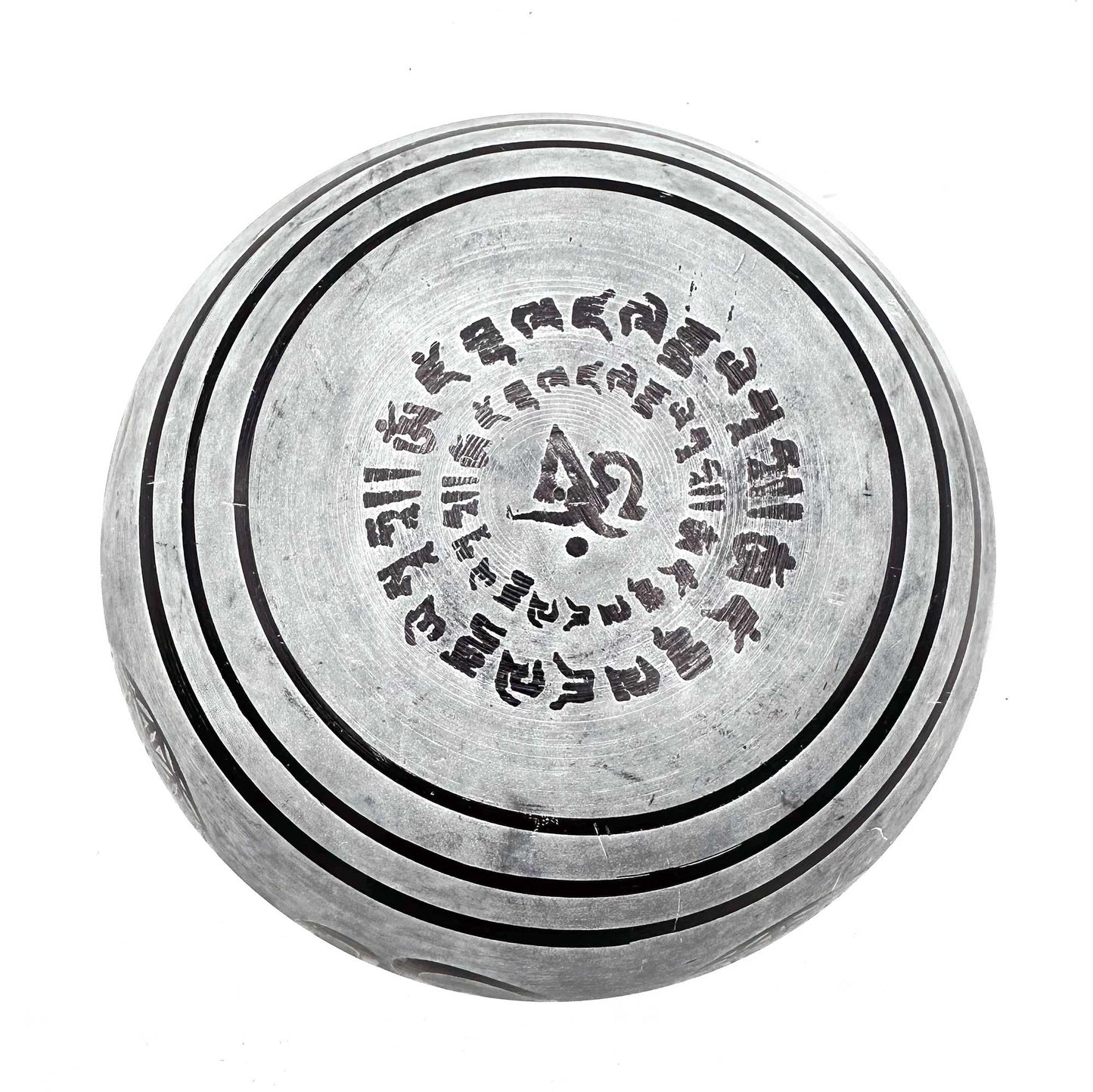 Overhead - Earth Powder Singing Bowl - Om Five Buddha - 16cm