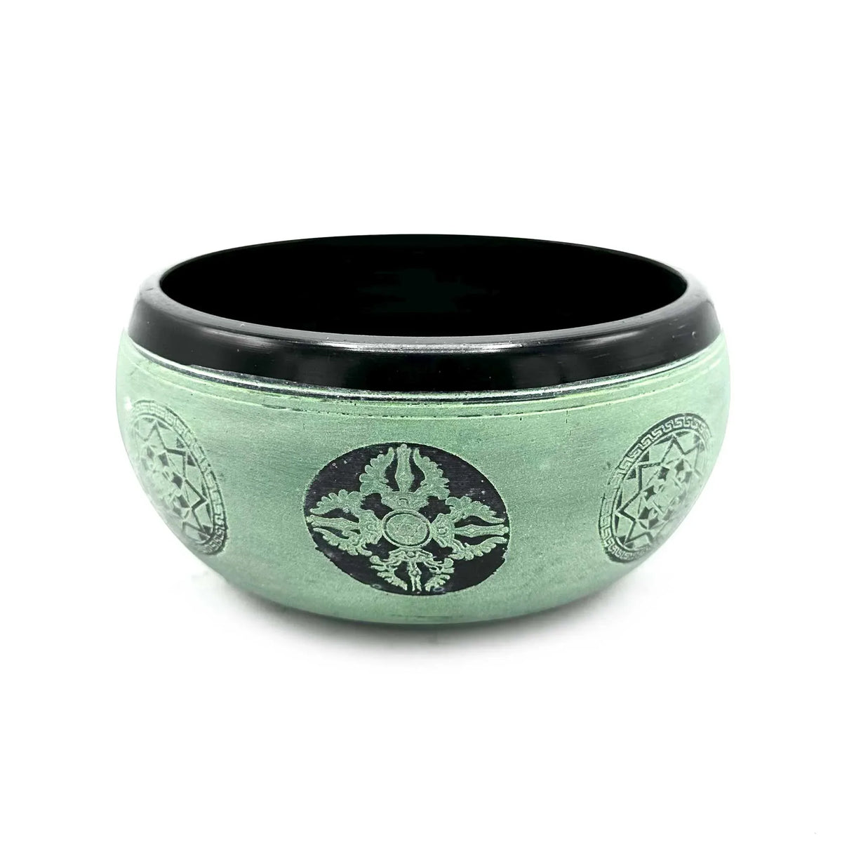 Earth Powder Singing Bowl - Mandala Buddha - 16cm - Underground Allure