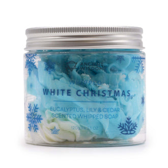 White Christmas Whipped Cream Soap 120g Underground Allure, Essex UK