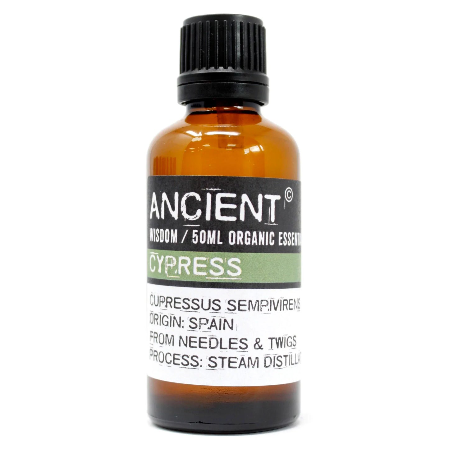 Cypress Essential Oil 50ml by Ancient Wisdom – Balancing, Soothing & Ethically Sourced | Underground Allure - Underground Allure
