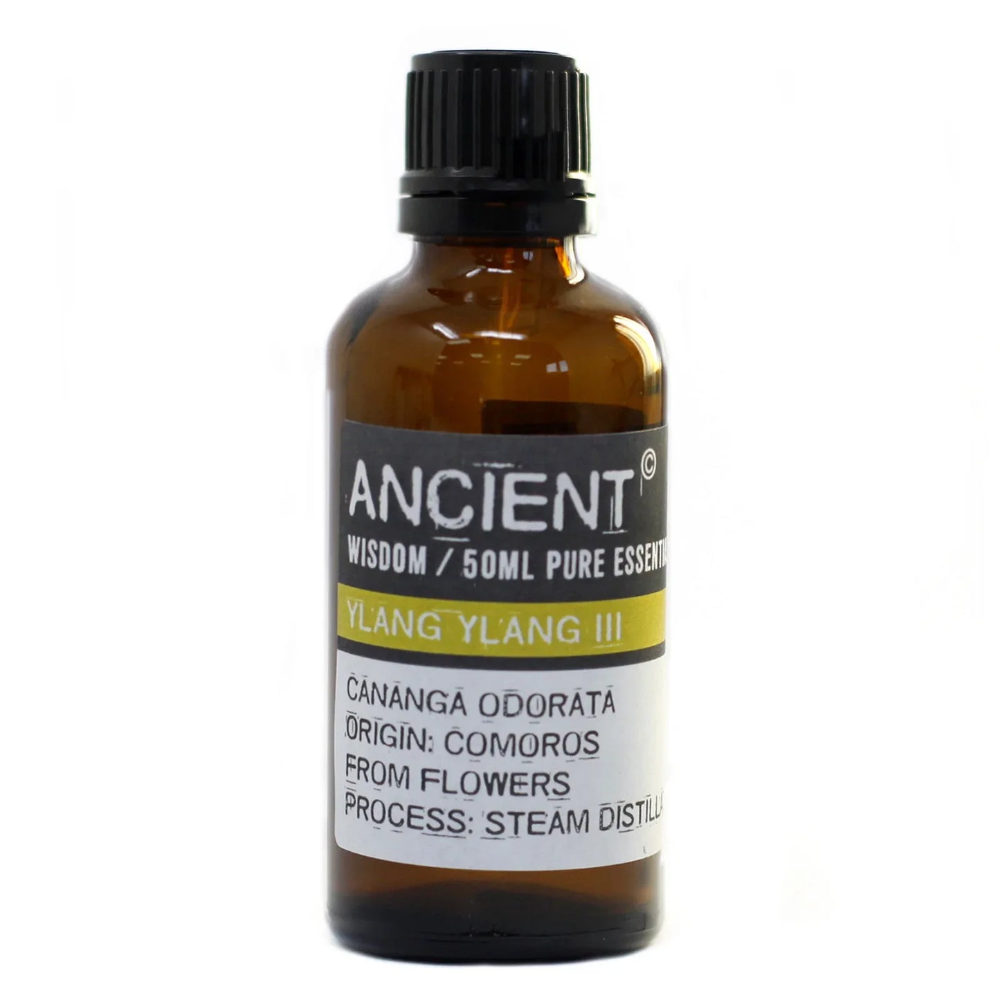 Ylang Ylang III Essential Oil 50ml by Ancient Wisdom – Pure, Uplifting & Ethically Sourced | Underground Allure - Underground Allure