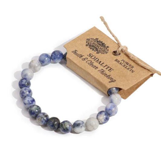 Sodalite Power Bracelet – Clarity, Truth & Calm Communication - Underground Allure