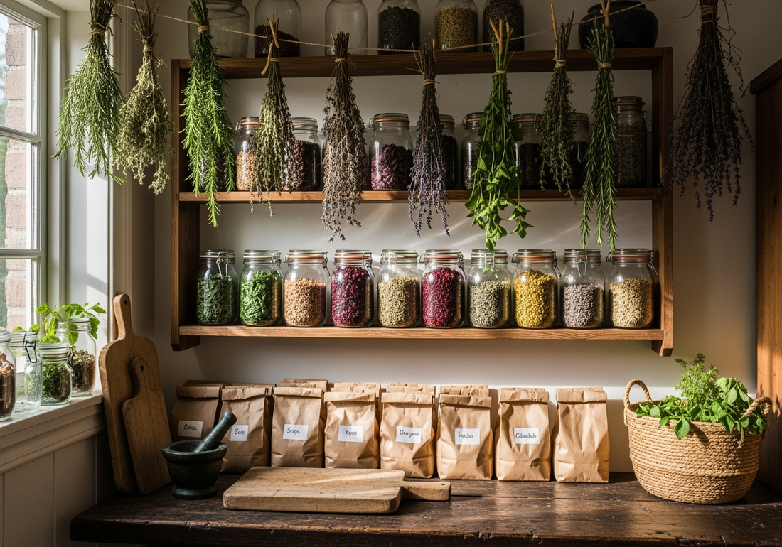 🌿 Part 3: Storing & Preserving Your Herbs – The Underground Allure Way