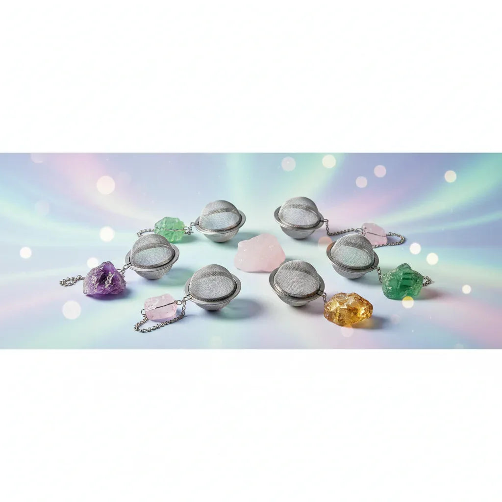 Raw Gemstone Tea Strainer - Underground Allure