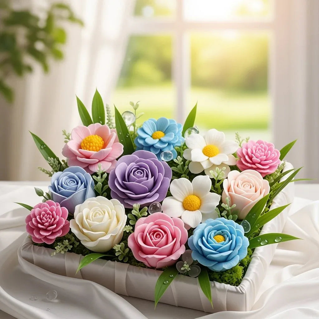 Merci Bouquet Soap Flowers | Gift Box by Underground Allure,Essex,UK - Underground Allure