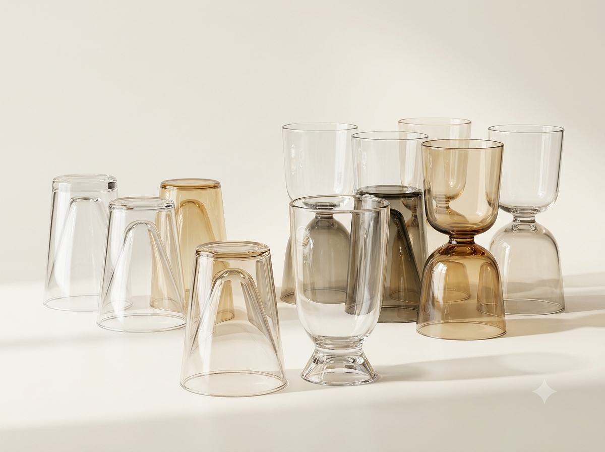 Bottom Up Glasses