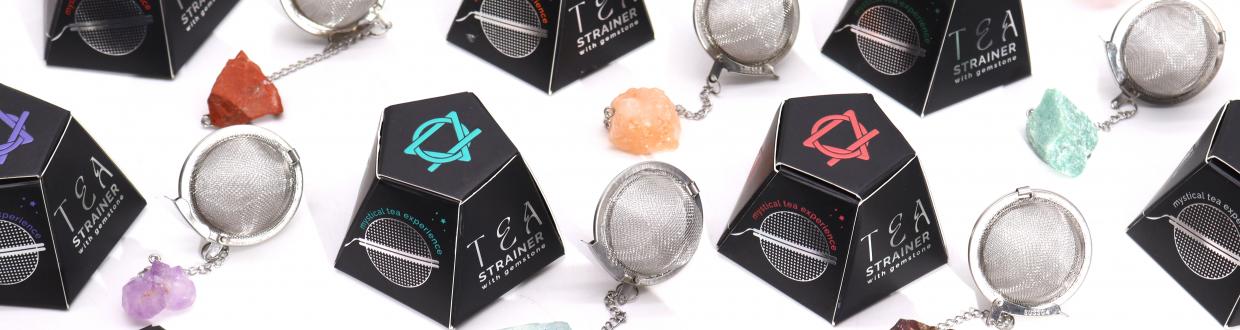 Raw Gemstone Tea Strainer