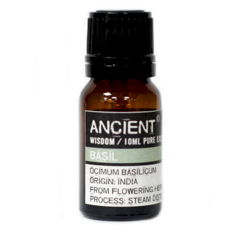 10ml bottle of essential Basil Oil