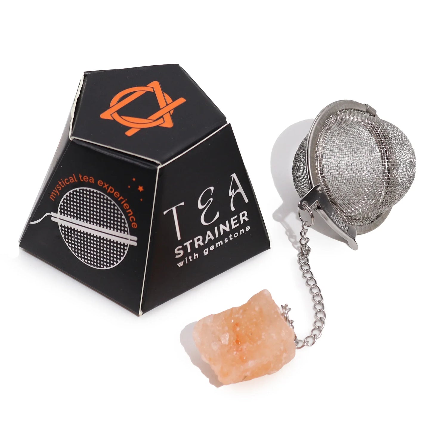 Raw Gemstone Crystal Tea Strainer – Carnelian - Underground Allure
