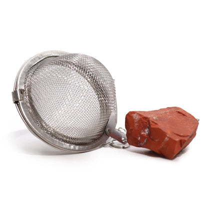 Raw Gemstone Crystal Tea Strainer – Red Jasper - Underground Allure