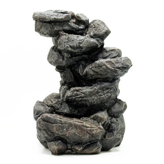 35cm Natural Rock Tabletop Water Feature | Indoor Waterfall | Essex