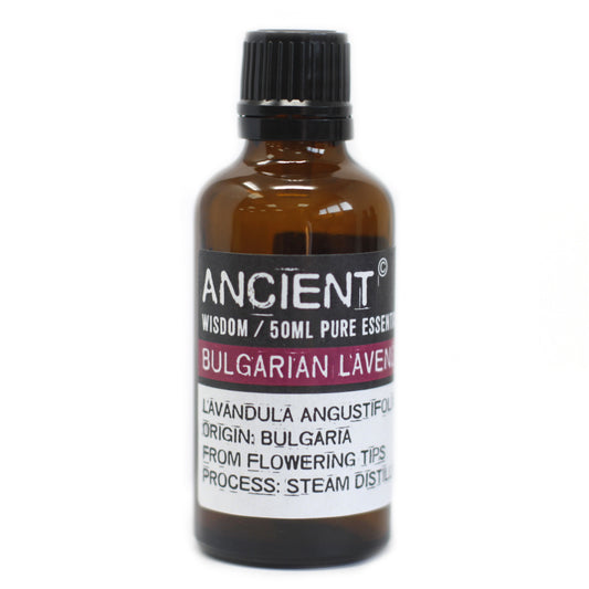 Bulgarian Lavender Essential Oil 50ml by Ancient Wisdom – Pure, Calming Aromatherapy | Underground Allure