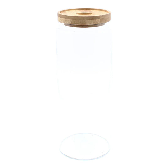 Bamboo Glass Jars UK - Eco Storage by Underground Allure - Underground Allure