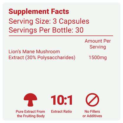 Lion's Mane Mushroom Supplement