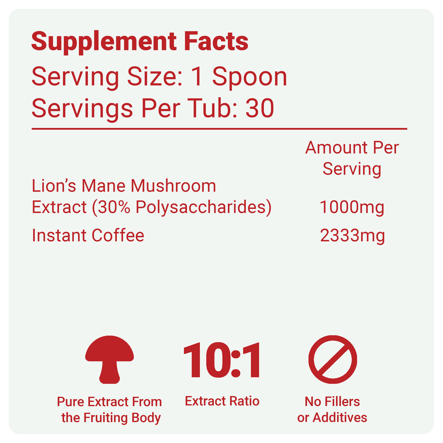 Lion's Mane Mushroom Supplement