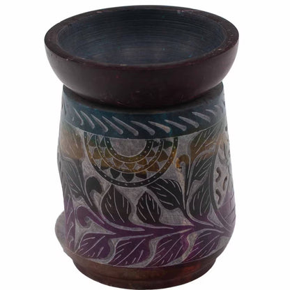 Large Elephant Soapstone Oil Burner - Five Colours