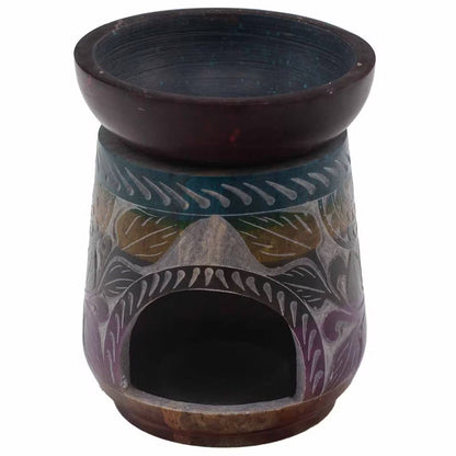 Large Elephant Soapstone Oil Burner - Five Colours