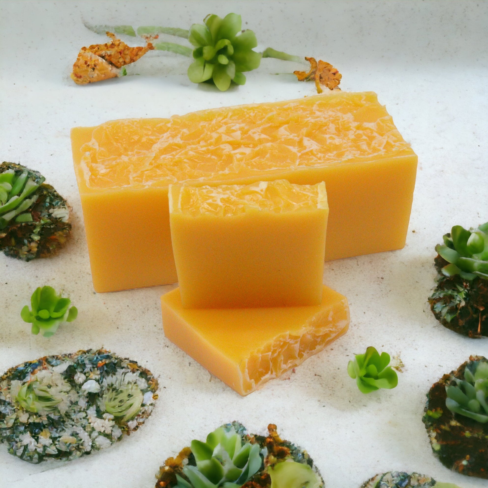 Mandarin & Honey Soap Bar - Per Slice / Loaf