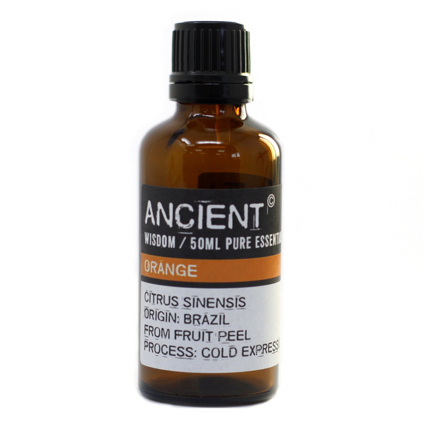 Orange Essential Oil 50ml by Ancient Wisdom – Standard or Organic, Uplifting Citrus Aromatherapy | Underground Allure