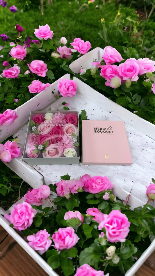 Soap Flowers Gift Boxes – Baby Blessings (Pinks) | Handmade & Cruelty-Free - Underground Allure