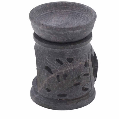 Small Om Soapstone Oil Burner - 8cm