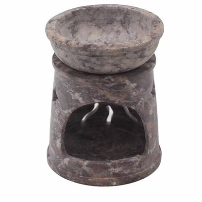 Small Om Soapstone Oil Burner - 8cm