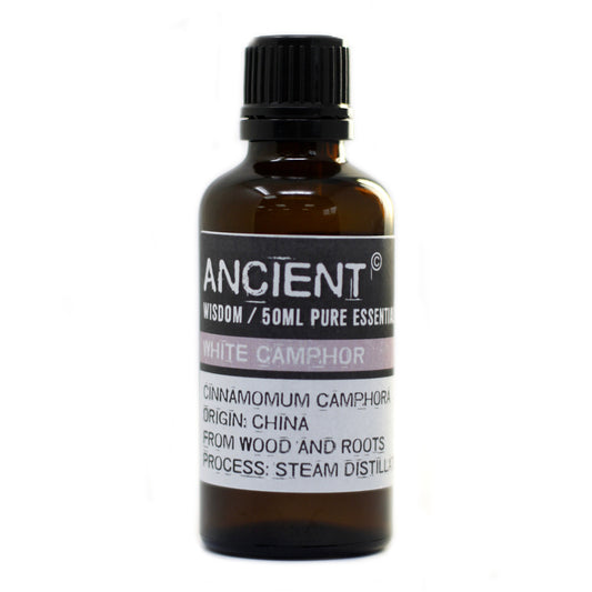 White Camphor Essential Oil 50ml by Ancient Wisdom – Pure, Refreshing & Ethically Sourced | Underground Allure