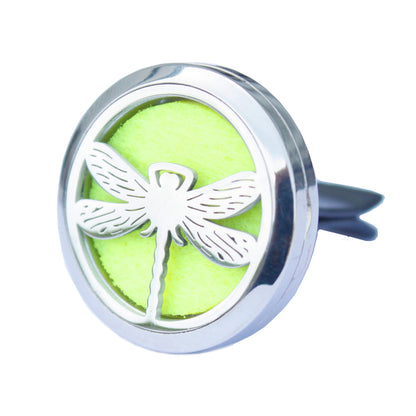 Dragon fly Car diffuser with green pad