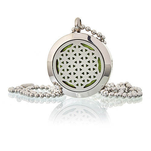 Flower of Life  Aromatherapy Diffuser Necklace 25mm